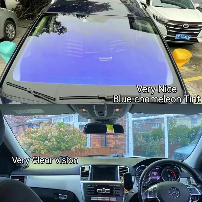 

70% Visible Light Chameleon Tint Film Car Window UV Reject Solar Protection Film