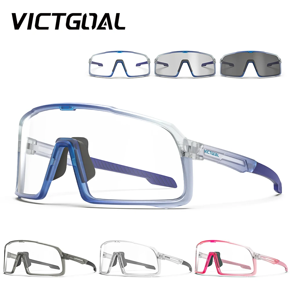 VICTGOAL Cycling Sunglasses Photochromic Glasses for Men Women MTB Road Bike Eyewear Fishing Sports UV400 Riding Bicycle Goggles