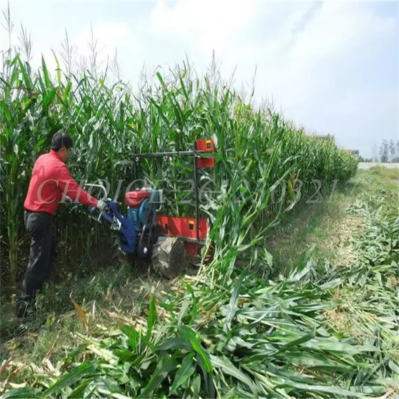 High Capacity Oats Rice Soybeans Grains Wheat Harvesting Machine Without Handcart Chili Corn Straw Sun Cutting Machine