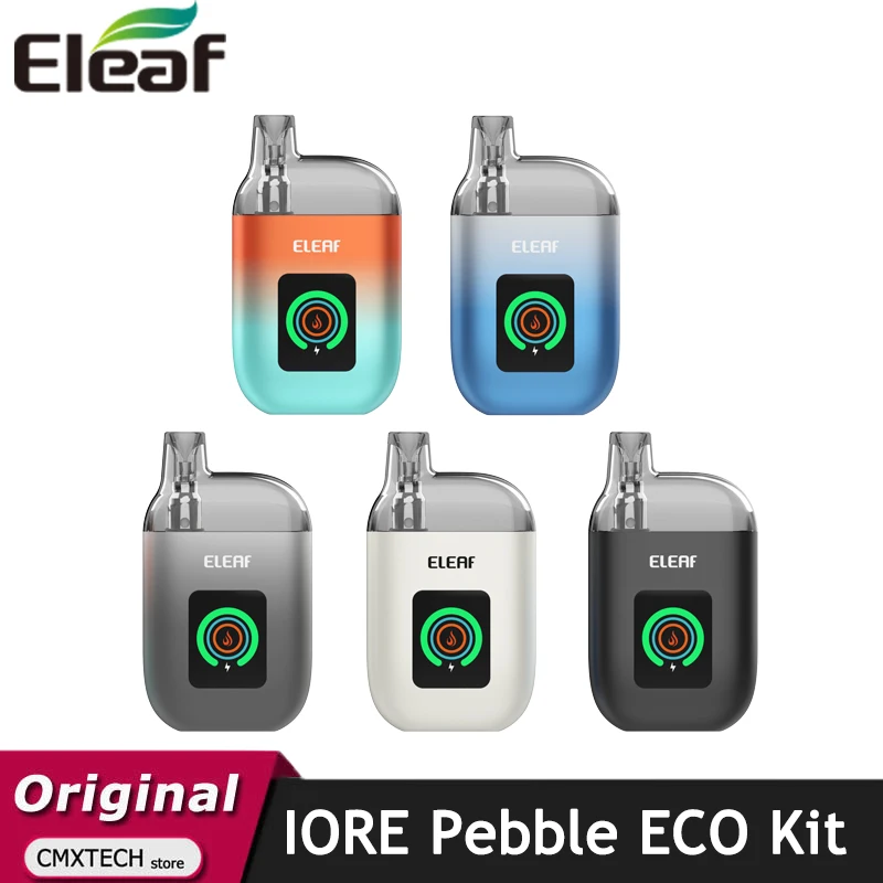 طقم Eleaf IORE Pebble ECO الأصلي بطارية 1100 مللي أمبير في الساعة مع خرطوشة جراب 6.5 مللي ملف شبكي متكامل سجائر إلكترونية #1