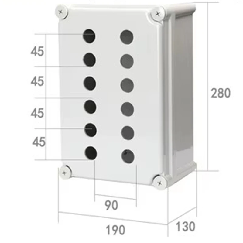 Button Switch Box Waterproof Elevator Emergency Stop Self-locking Start Stop Control Box Plastic 22mm Industrial Electrical Box