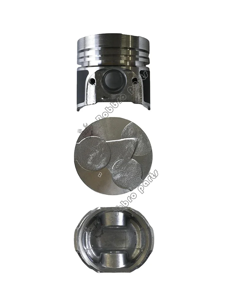 V3600 Piston 1J510-2111-3 With Pin Snap Rings For Kubota Tractor MZ705 MZ755 Engine Repair Parts