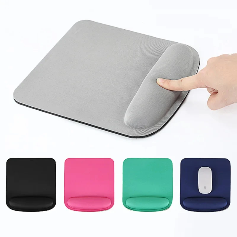 Solid Color Eva Wrist Guard Mouse Pad Computer Laptop Office Mouse Wrist Guard Pad Soft  Comfortable Bottom Silicone Anti Slip