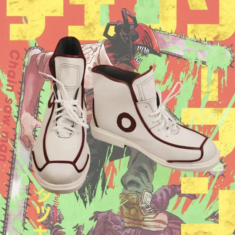 애니메이션 전기톱 남자 덴지 코스프레 신발 부츠, 유니섹스 할로윈 카니발 코스프레 코스튬 액세서리