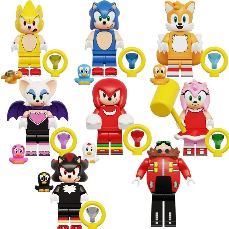 Q-Version Sonic 3 personnage chaud jouet hérisson Sha Dow queue Figure modèle poupées assemblage jouets enfants Anime jouets cadeaux d'anniversaire