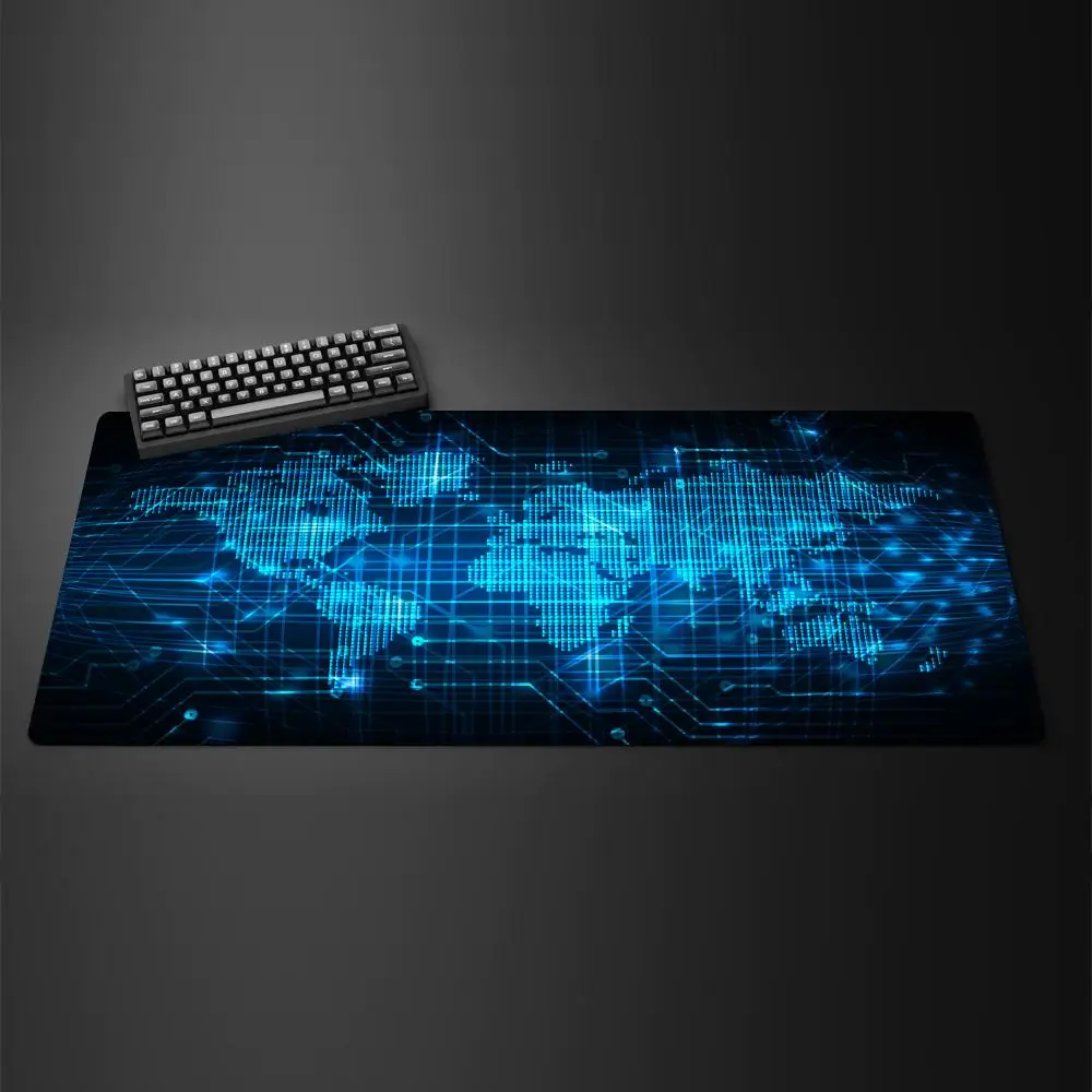 Map Mouse Pad Large Map Desk Mat Protector Gaming Mousepads Office Table Decor Keyboard Long Padding Notebook Computer Gamer Mat