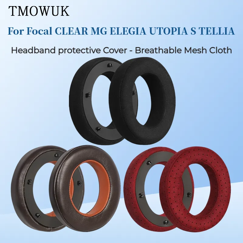 

For Focal CLEAR MG ELEGIA UTOPIA S TELLIA Headphones Replacement Lambskin Ear pad Black Perforated Leather Earpads