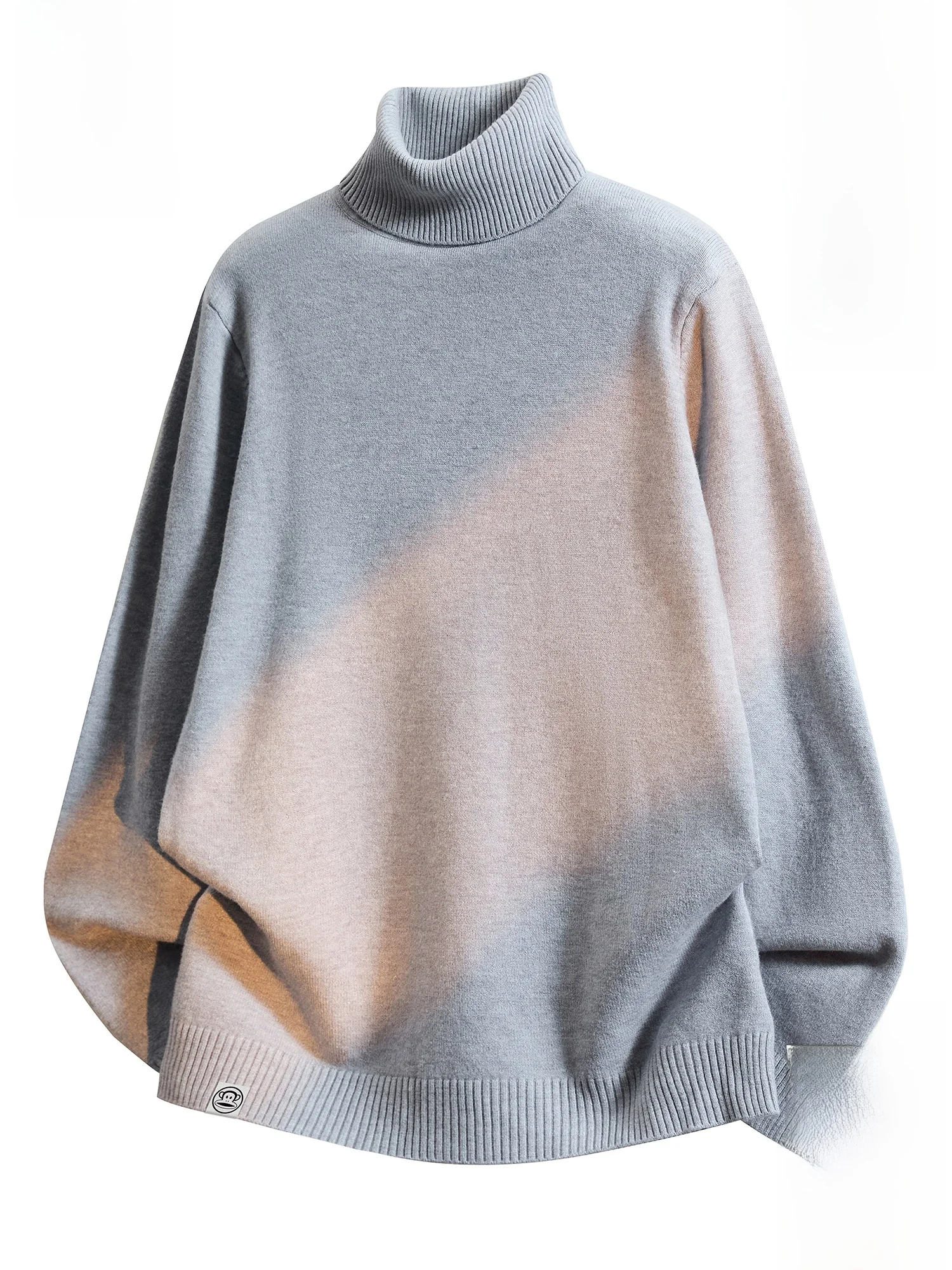 

PaulFrank Men's High Collar Fce Lined Casual Knitwear Loose Fit Comfortable Warm Faionable Winter Sweater Pure Color