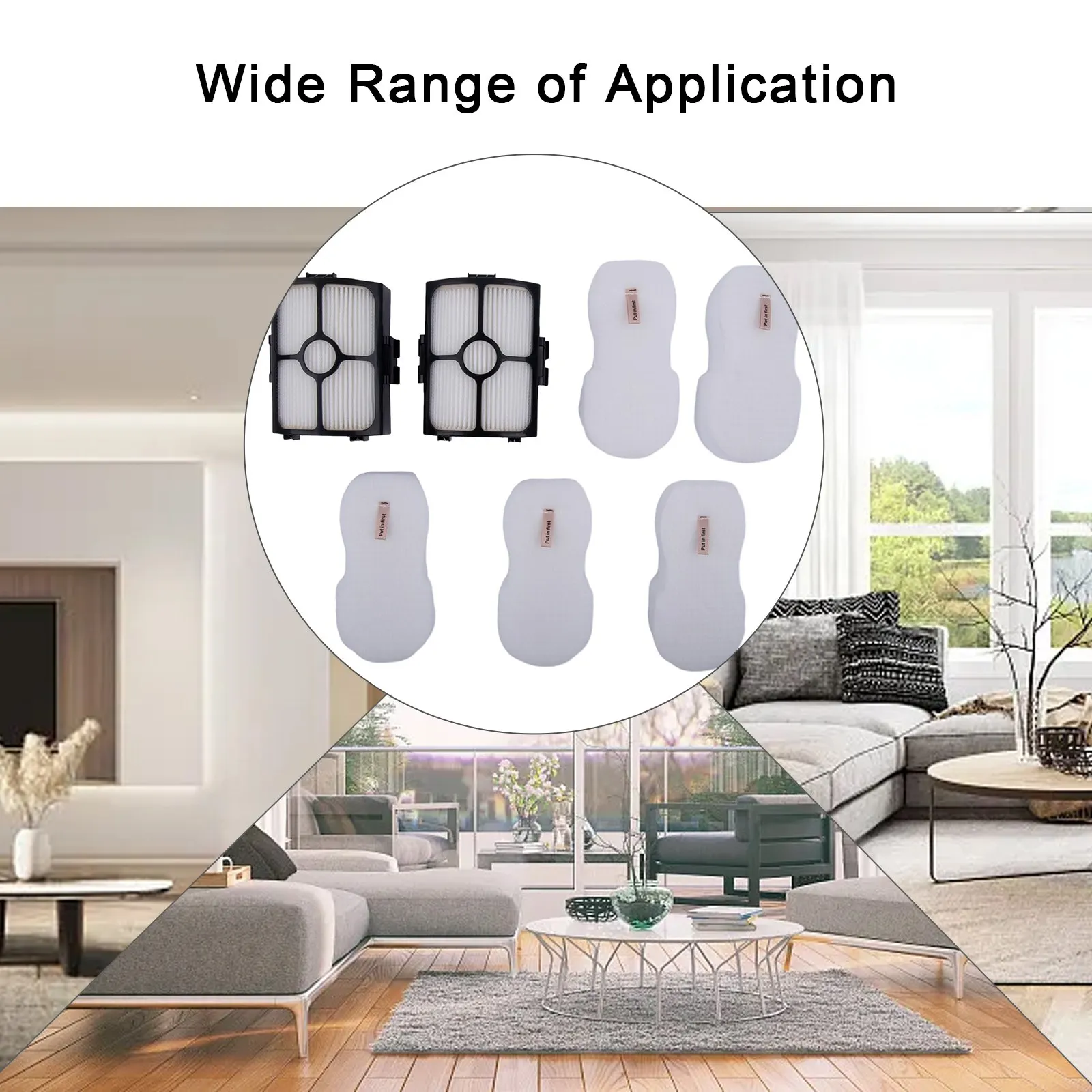 Vacuum Parts Household Supplies Filter Filter Sponge Kit High Quality Brand for New Long for service Life Solid 3 7pcs