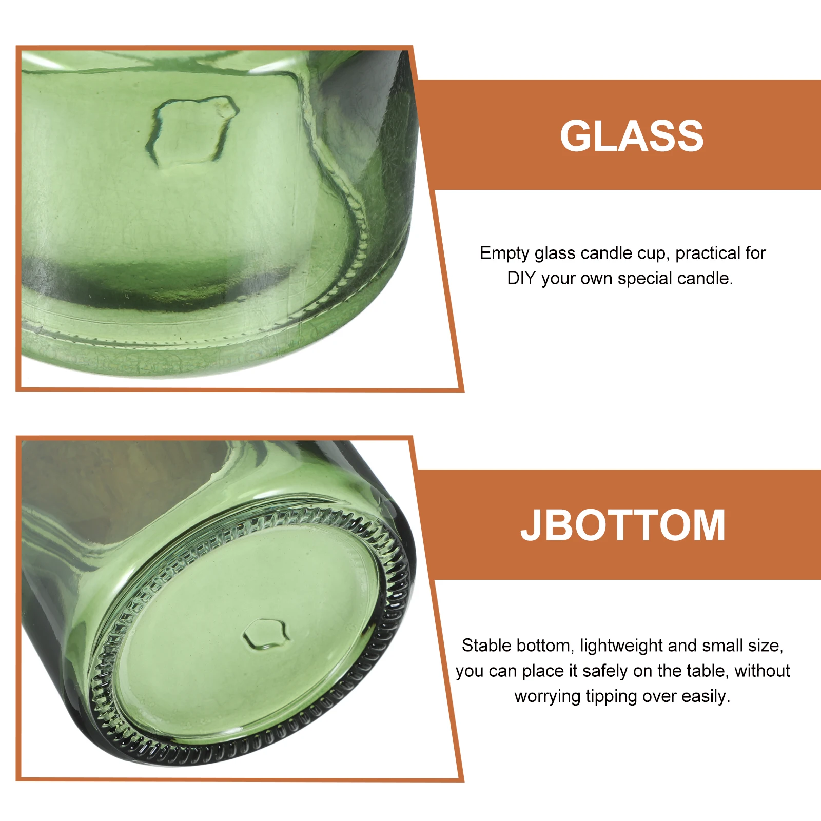 

4pcs Brown Glass Cups 100ml Naked Bottles Wooden Plugs Stable Bottom Lightweight Home Decor DIY Soy Wax Tealight Holders