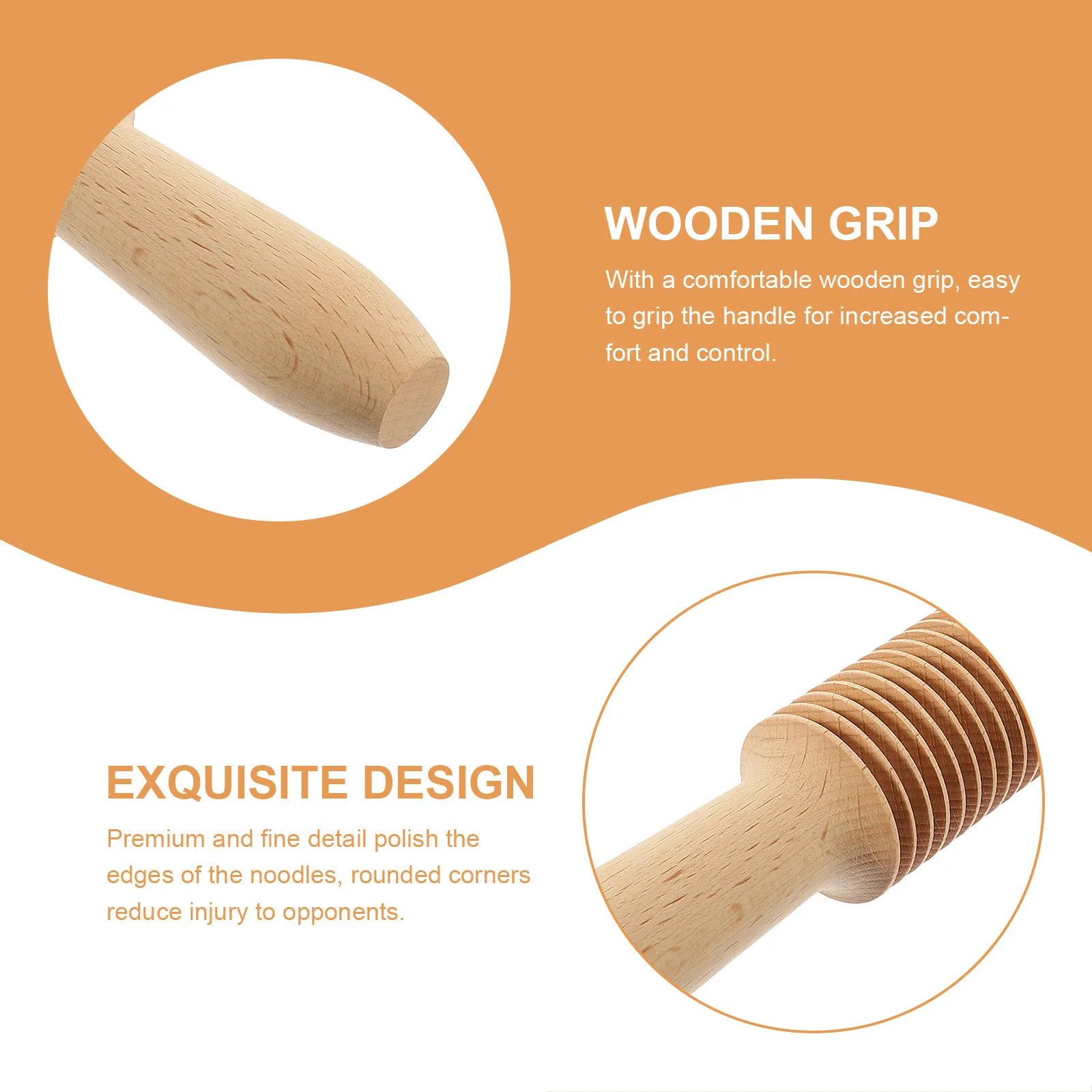 

Wooden Spaghetti Pasta Rolling Pin - 2.5mm Fine Lattice Roller, Noodle Cutter Dough Tool for Homemade Pasta & Baking