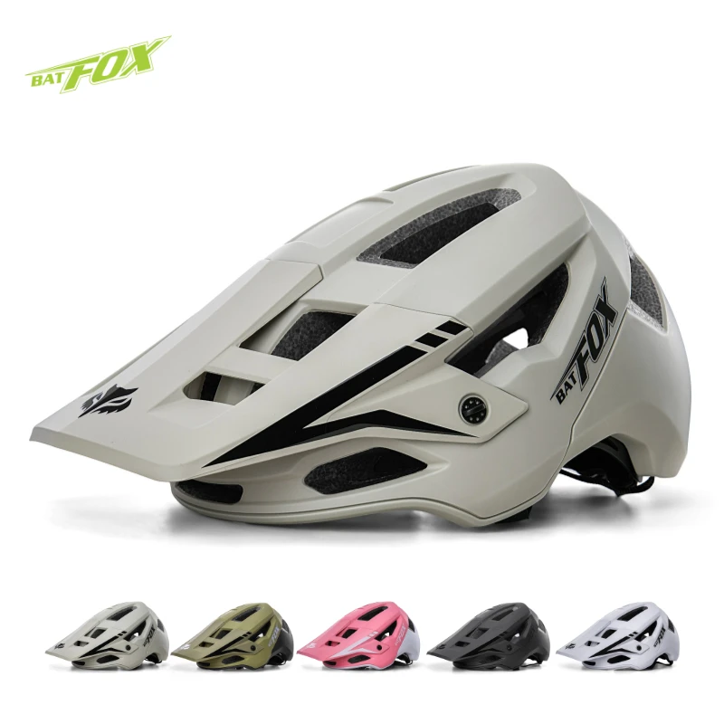 BATFOX New Fashion Sport Riding Mountain Bike Helmet Equipment MTB Adults Man Women CE CPSC Certification Cycling Helmets