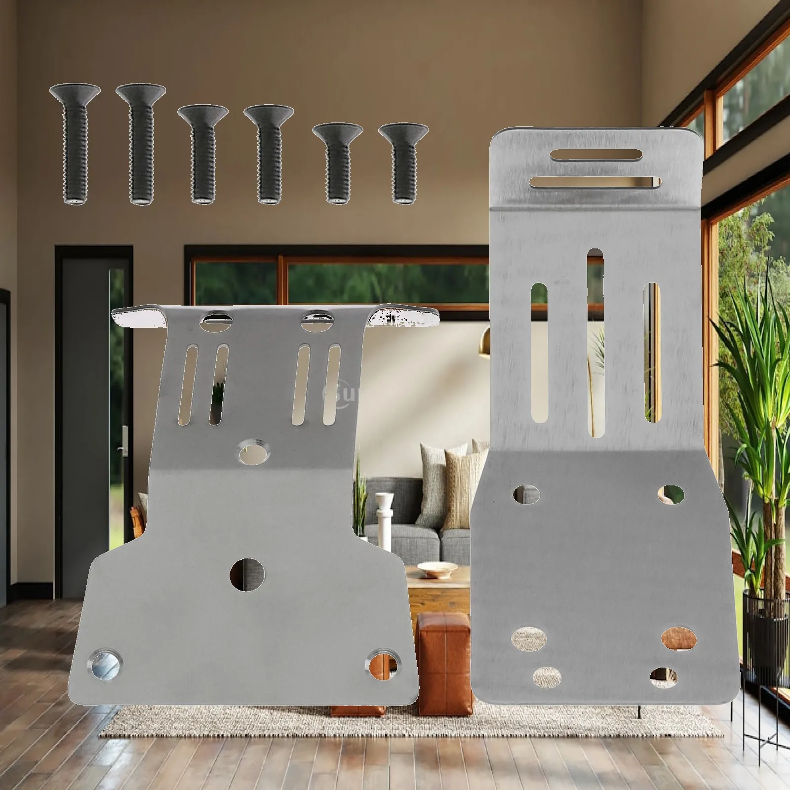 1:10 Chassis Skid Plate Maintenance Replace Sturdy Smooth Convenient Components Protector for Off Road Car Model DIY Accessories