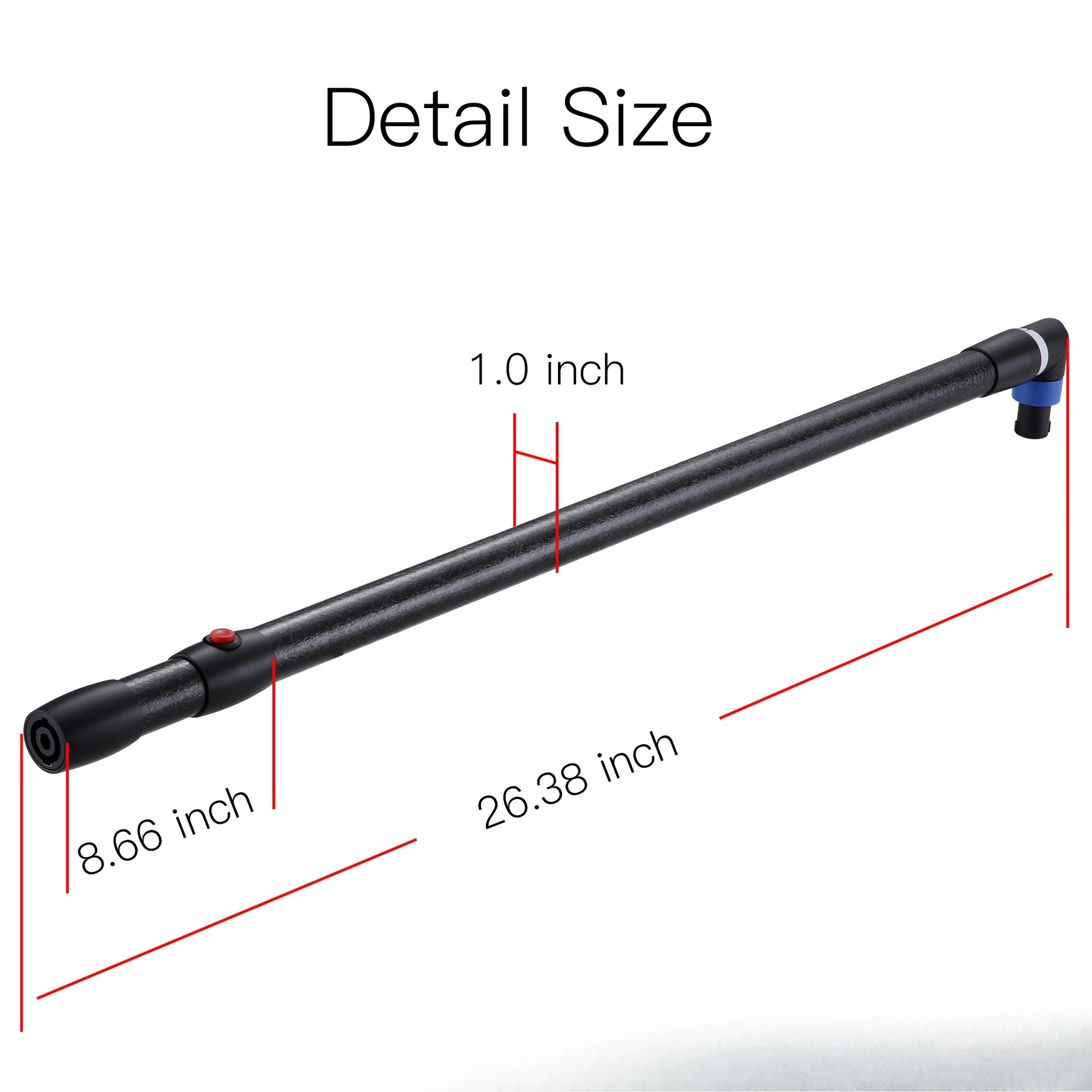 Extension rod for PDR007 equipment