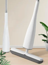 Free Hand Washing Mop Automatic Self-Wringing Flat Mop Easy  with PVA Sponge  Heads Self-Wringing for Bedroom Floor Clean