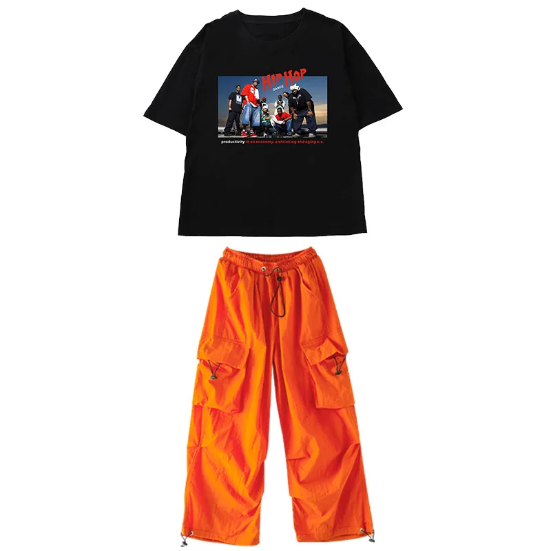 Children Hip-Hop Suit Girl Jazz Dance Performance Wear Summer Boy Hip Hop Performance Costumes