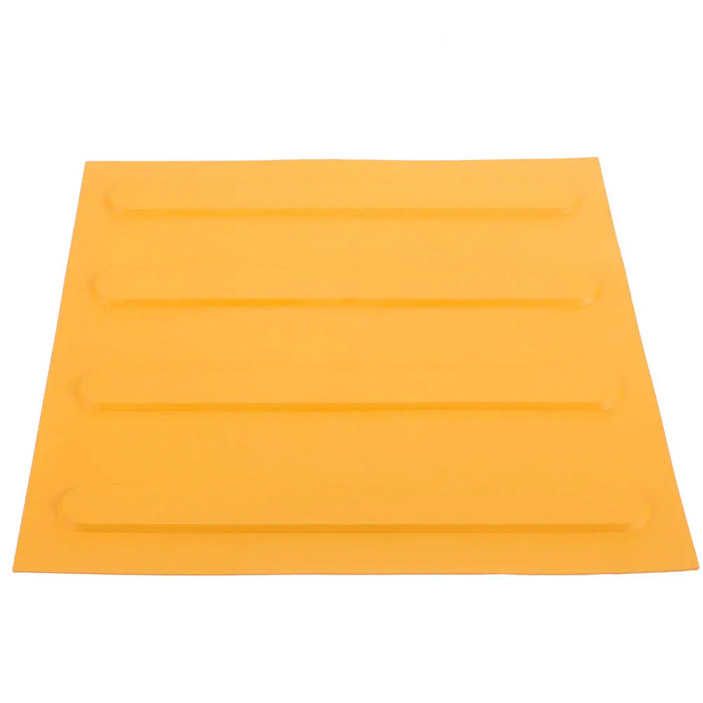 Blind Brick Sidewalk Boards 40x40 Yellow Tactile Tiles Safety Guide Surface for Visually Impaired Walkway Blind Paving Tactile