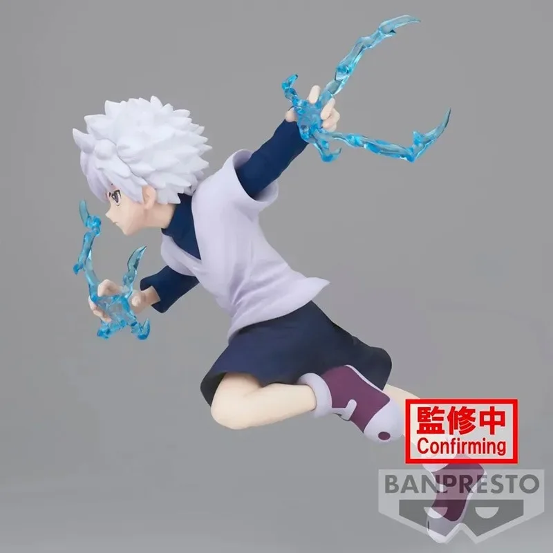 In Stock BANPRESTO Original HUNTER×HUNTER VIBRATION STARS Killua Zoldyck Ver. PVC 11CM Anime Action Fiugres Model Collection Toy