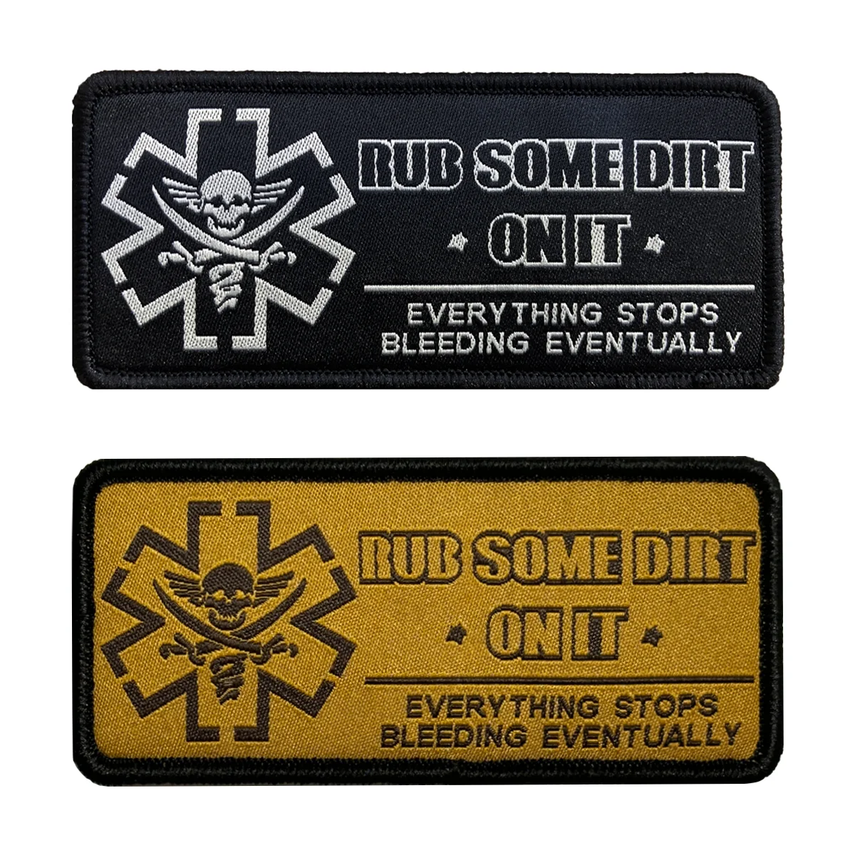 Rub Some Dirt On It Patch, Medic, EMS, EMT, Paramedic - Embroidered Morale Patch