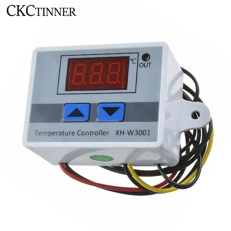 XH-W3001 Temperature Controller 10A Thermostat Digital LED Thermometer Thermo Controller Switch Probe DC12V DC24V AC110-220V