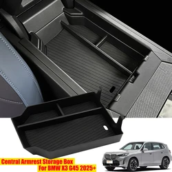 Central Armrest Storage Box Organozer Tray For BMW X3 G45 2025+ Auto Accessories