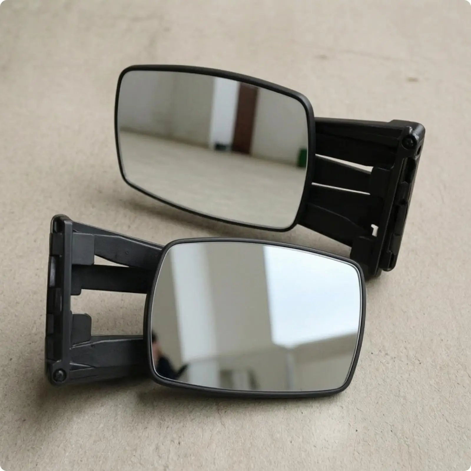 Extended Towing Trailer Mirror for Trucks Additional Rear View Mirror with TPU Straps Adjustable Angle