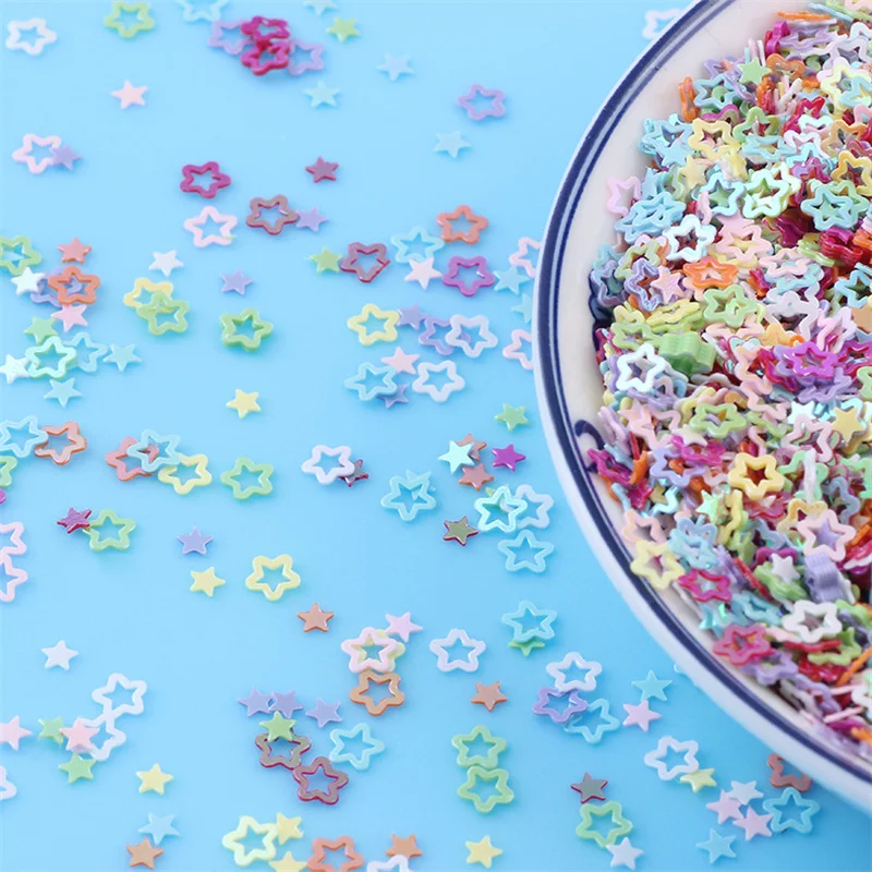 Paillettes creuses en forme de fleur de prunier de 4 mm pour embellissements d'ongles, artisanat, décoration, remplissage, paillettes étoiles, matériel DIY