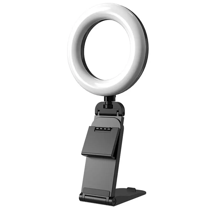 Stable Performance-Ring Light Led Selfie Light Clip Phone Holder Computer Laptop Desktop Video Conference Lighting