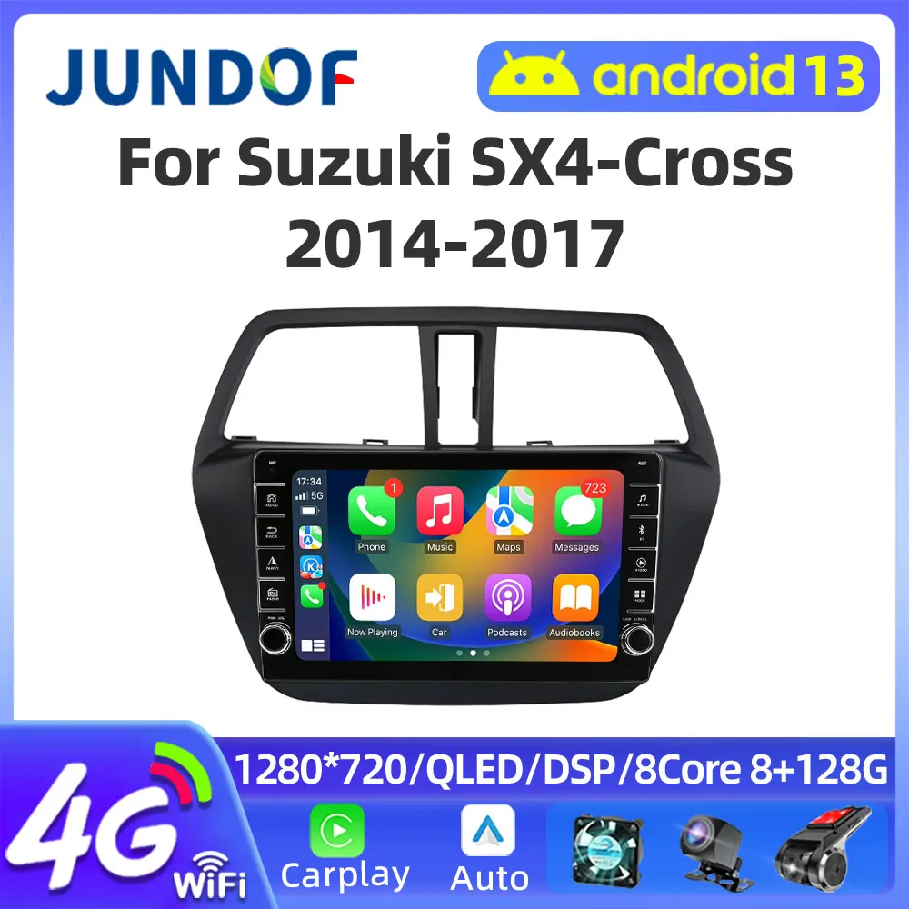 

For Suzuki SX4 S Cross 2012-2017 Android Car Radio Automotive Multimedia Player Navigation GPS Carplay Touch Screen Auto Stereo