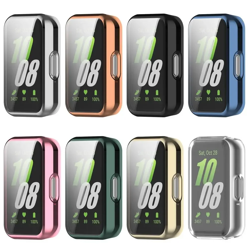 

New Full Coverage TPU Case Bumper Smart Screen Protector Watchband Accessories Protective Cover for Galaxy Fit3