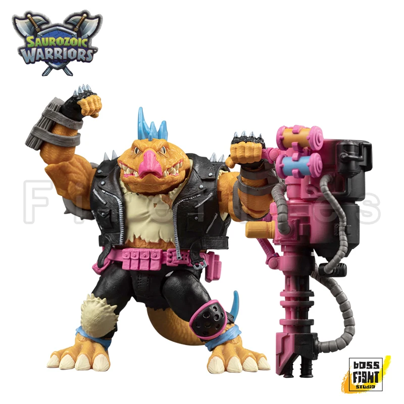 1/12 Boss Fight Studio Action Figure Saurozoic Warriors Ceratopsian Guard Triax Skiver Range Brakhion Anime Toy