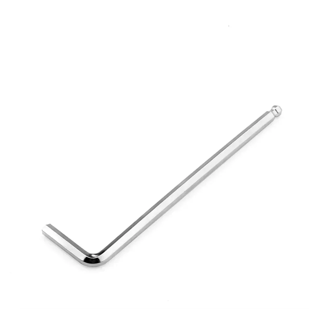 1pcs Silver Steel  Ball Point Head Inner Hex Keys Bicycle Long Hex Key Wrench Car Bikes Practical Replacement Accessories