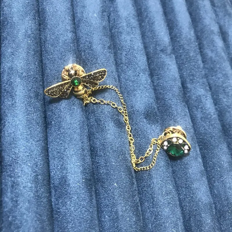 1 Piece Of Bee Crystal Tassel Women's Brooch Sweater With A Unique And Luxurious Design-zt3128 image 3