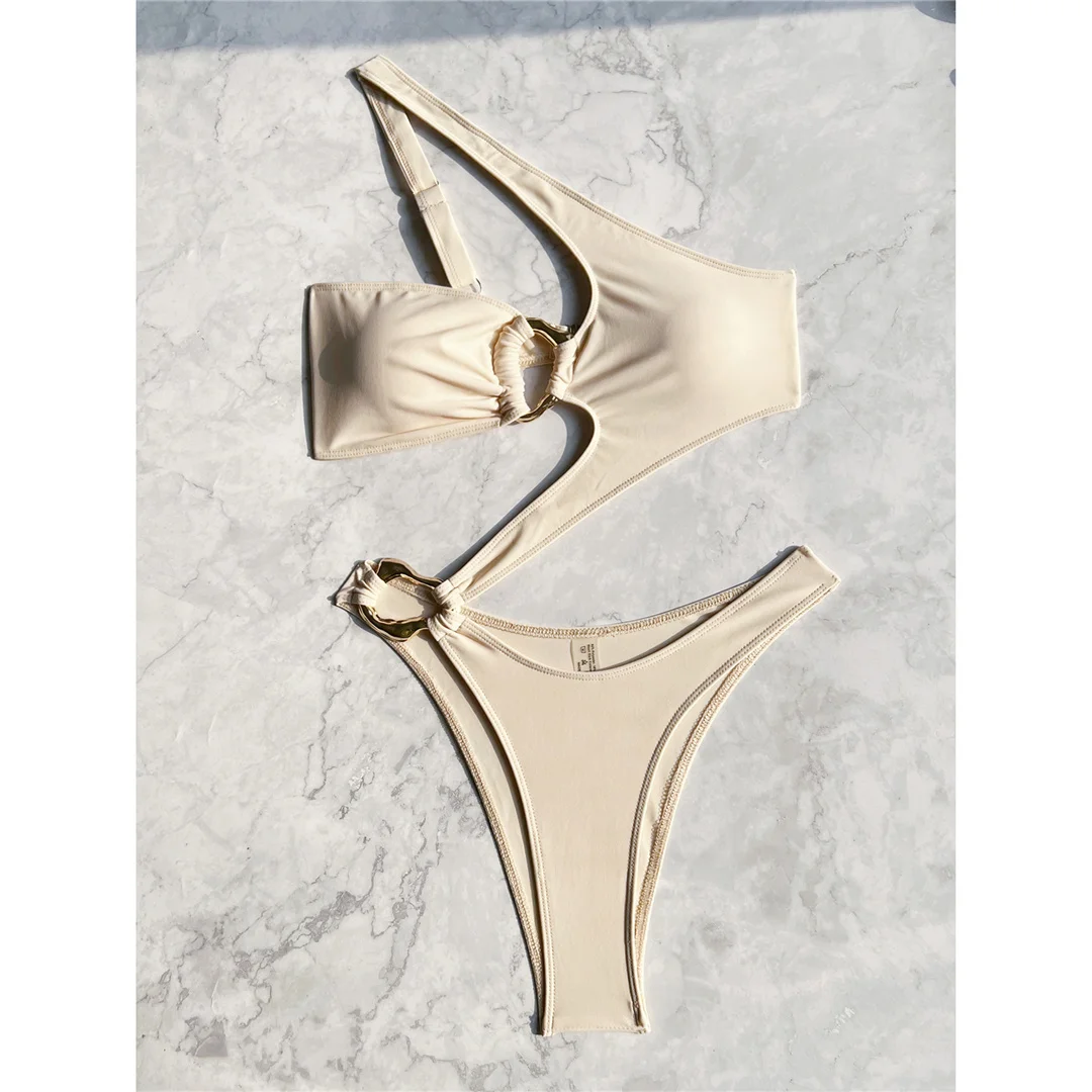 S - XL Asymmetrischer Badeanzug mit Leoparden-, Punkt- und Blumenmuster für Damen, einteiliger Badeanzug, One-Shoulder-Badeanzug, Badebekleidung, Badeanzug V8526 – Detail 31