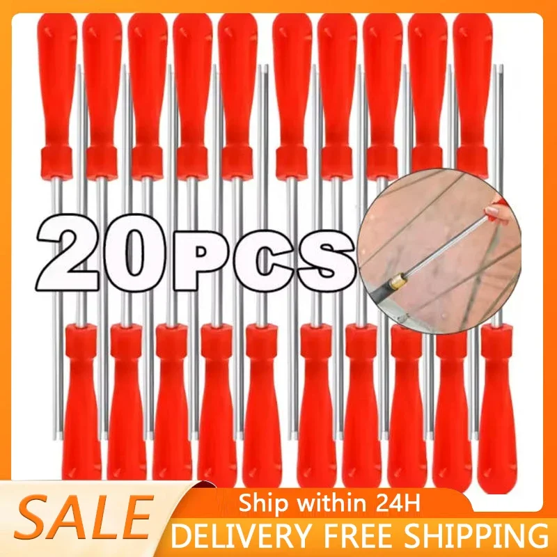 

1/20 шт., инструмент для удаления сердечника клапана шины, расширенная длина, ключ для сердечника клапана для автомобиля, велосипеда, мотоцикла, грузовика, отвертка для штока клапанов шин