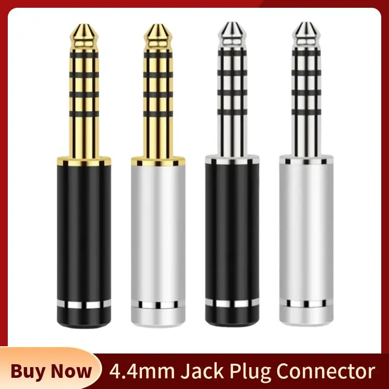 Jacks 4.4mm Jack 5 Poles Full Balanced Connector Consumer Electronics Headphone Plug Speaker Terminal DIY Earphones Audio Cables