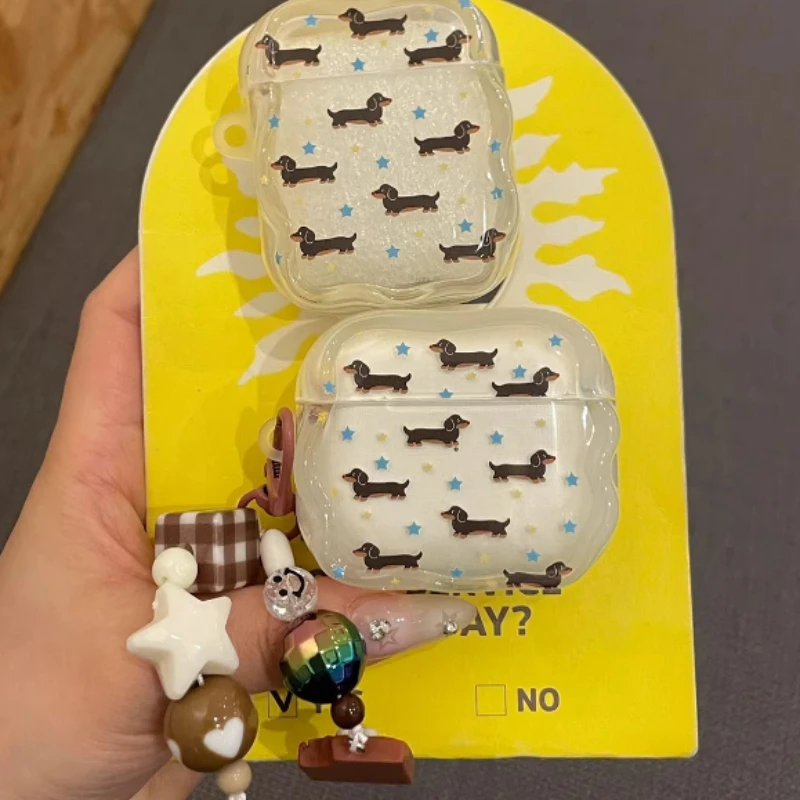 

Dachshund Earphone Case for Airpods Pro1/2/3 Airpods 1/2/3/4 Custom Drop Resistant Silicone Shell Headphone Protect Case Gifts