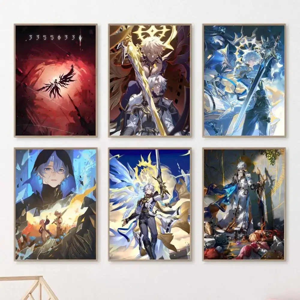 Hot Game Honkai Star Rail Phainon Anime Posters HD Print Vintage Wall Art Decor for Home Study Room