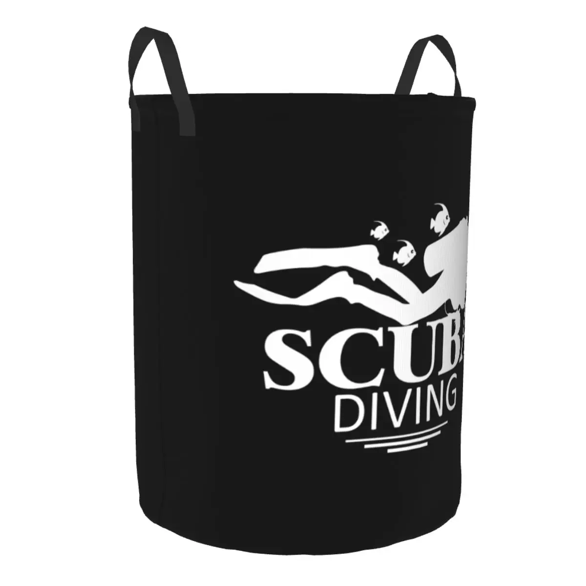 Funny Scuba Diving Laundry Hamper Large Storage Basket Dive Girls Boys Toy Organizer