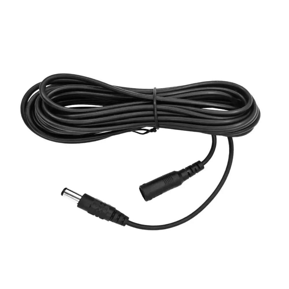 2 قطعة 10 متر كابل تمديد الطاقة DC12V 5.5 مللي متر * 2.1 مللي متر موصل تمديد الحبل مهايئ الرافعة المكونات الخارجية كابل الطاقة الأسود الكاميرا