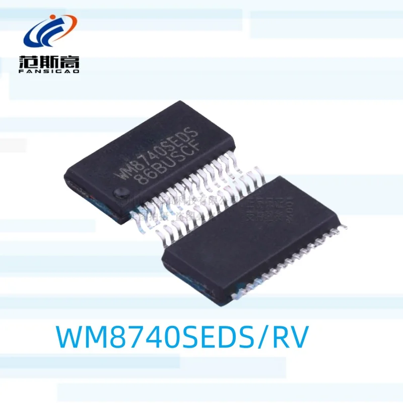 1Pcs/Lot New Original Wm8740Seds/Rv Silk Screen Wm8740Seds Patch Ssop-28 Adc/Dac Special Type