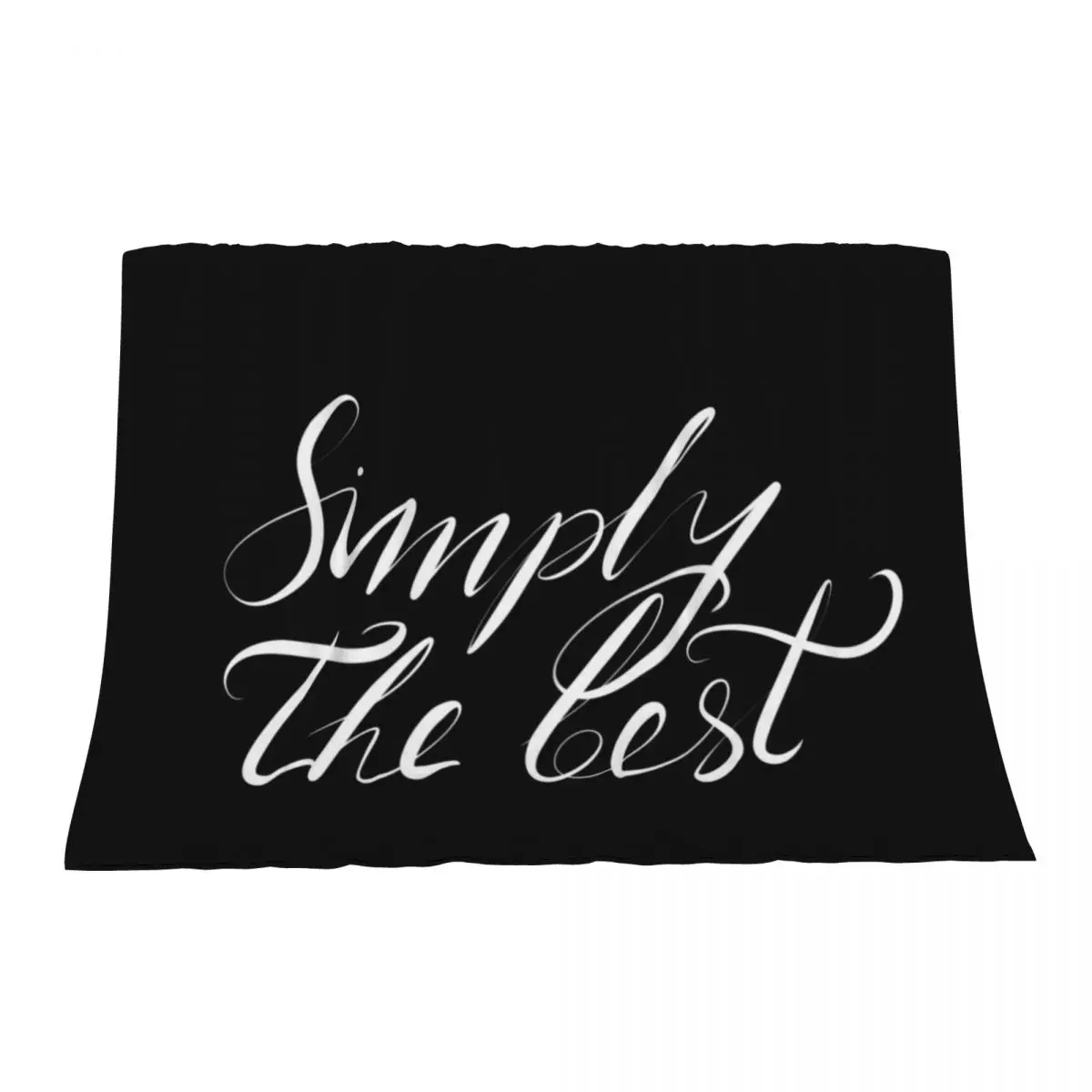 

Simply the best calligraphy text saying Throw Blanket Softest Decoratives Quilt Vintage Blankets