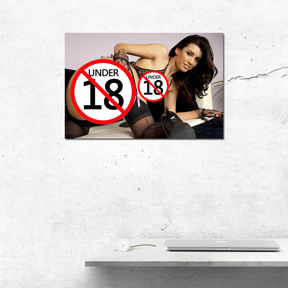 Sexy Lady Tease Woman Ass Pussy Naked Girl Wall Poster Canvas Printings Home Decor Art Painting Living Room Decoration