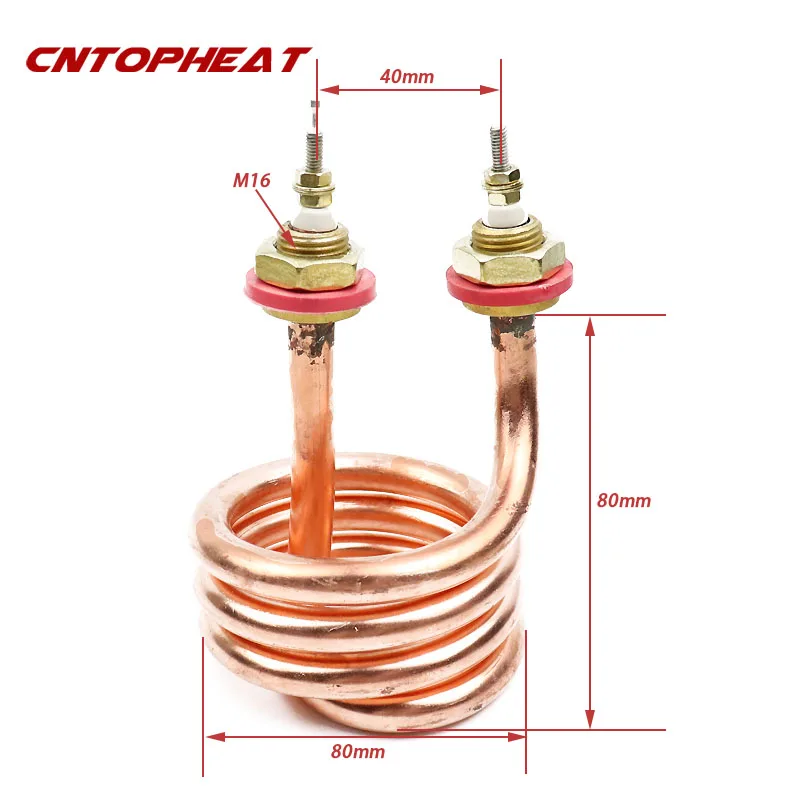 Electric Water Distiller Heating 220V Heater Element 2.5KW Spiral Stainless Steel Immersion Heater Pipe