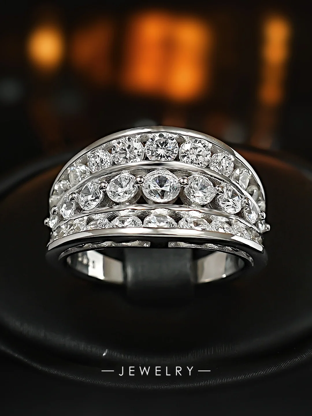 Anillo E de Plata 925 con Diamantes, Anillo Apilable de Diseño Moderno, Anillo para el Dedo Índice con Aspecto de Alta...