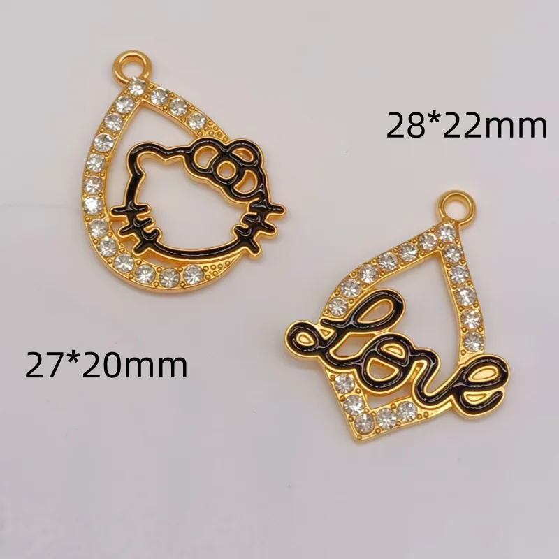 

10pcs Hello Kitty Accessories Kawaii Anime Cartoon Women Clothing Backpack Crossbody Bag Decoration Doll Toy Girl Gift Wholesale