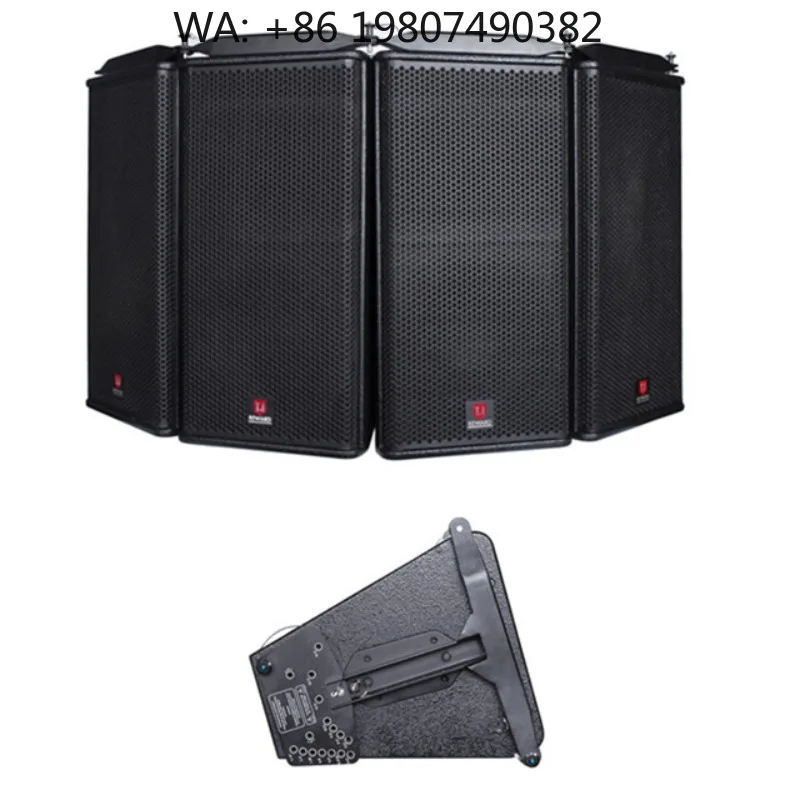 Dual 10-inch Passive Line Array Speaker, Pro Event Audio System for Outdoor Stage Live Performances and Public Events