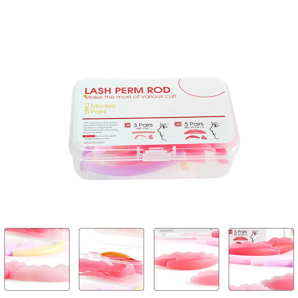 8 Par Silikonowych Podkładek do Trwałej na Rzęsy, Podgrzewany Lokówka, Sztuczne Rzęsy, Podkładki Ochronne, Salon Kosmetyczny, Naturalne Rzęsy, Proste, Równomierne Podnoszenie