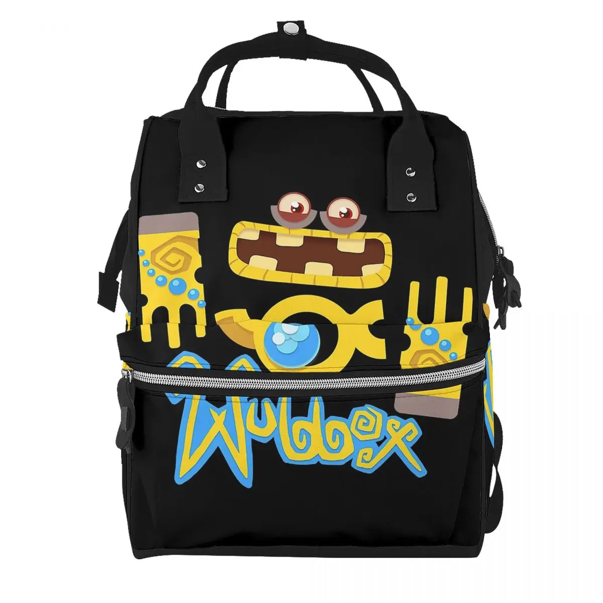 Wubbox My Singing Monsters Student Backpack School Bag Hiking Travel Daypack for Men Women Bookbag Shoulder Bags