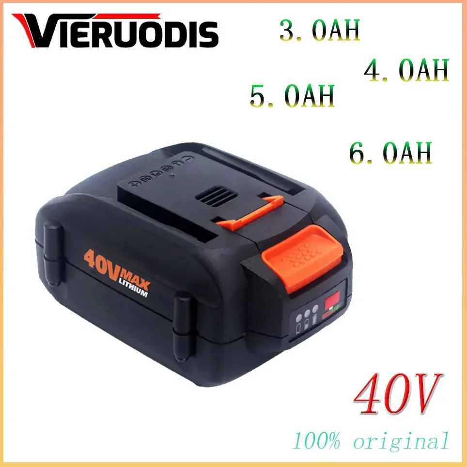 

For WORX 100% new Original brand new replaceable for WORX 40V 3.0AH/5.0AH/6.0AH lithium-ion battery tool battery WA3580